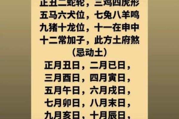 今年动土的吉利日子