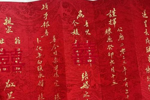 男方送女方结婚日子书