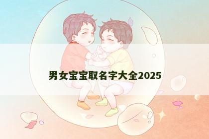 男女宝宝取名字大全2025