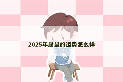 2025年属鼠的运势怎么样