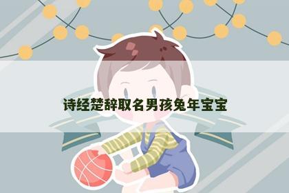 诗经楚辞取名男孩兔年宝宝