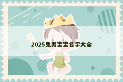 2025兔男宝宝名字大全