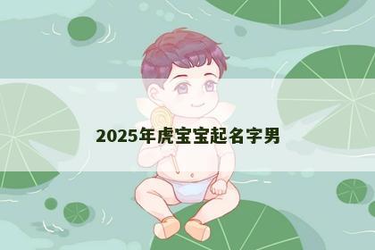 2025年虎宝宝起名字男