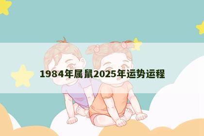 1984年属鼠2025年运势运程