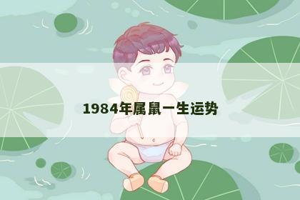 1984年属鼠一生运势