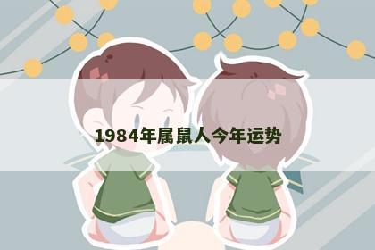 1984年属鼠人今年运势