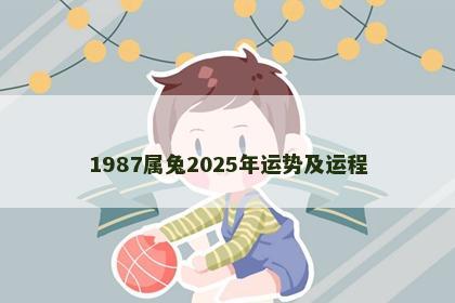 1987属兔2025年运势及运程