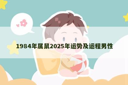 1984年属鼠2025年运势及运程男性