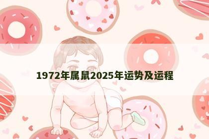 1972年属鼠2025年运势及运程