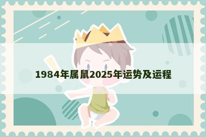1984年属鼠2025年运势及运程