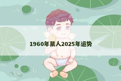 1960年鼠人2025年运势