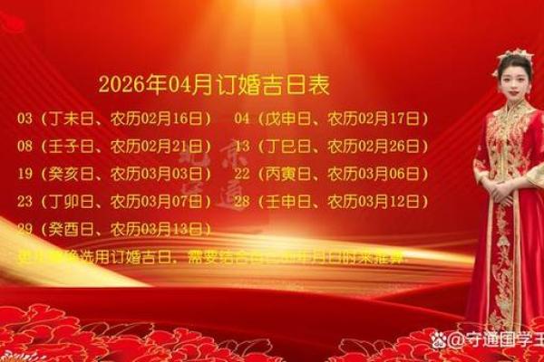 大师:2026年六月订婚吉日一览表,最新全面黄历解释全面作答精选吉日释义 大师:2026年六月订婚吉日一览表,最新全面黄历解释全面作答精选吉日释义