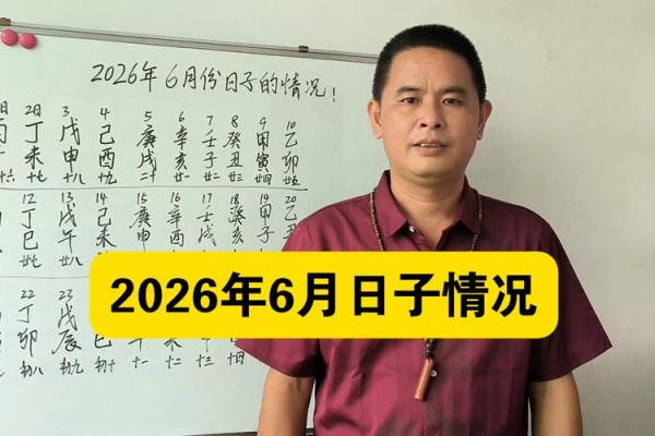 最新深夜更新：2026年6月结婚吉日查询 2026年6月嫁娶吉日查询，详细落实吉日释义最佳全面日历解释